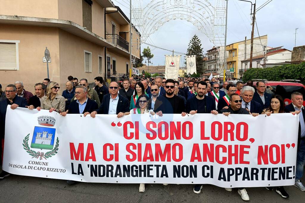 Corteo antimafia Isola Capo RIzzuto