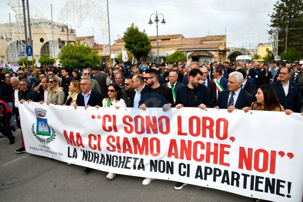 Corteo antimafia Isola Capo RIzzuto