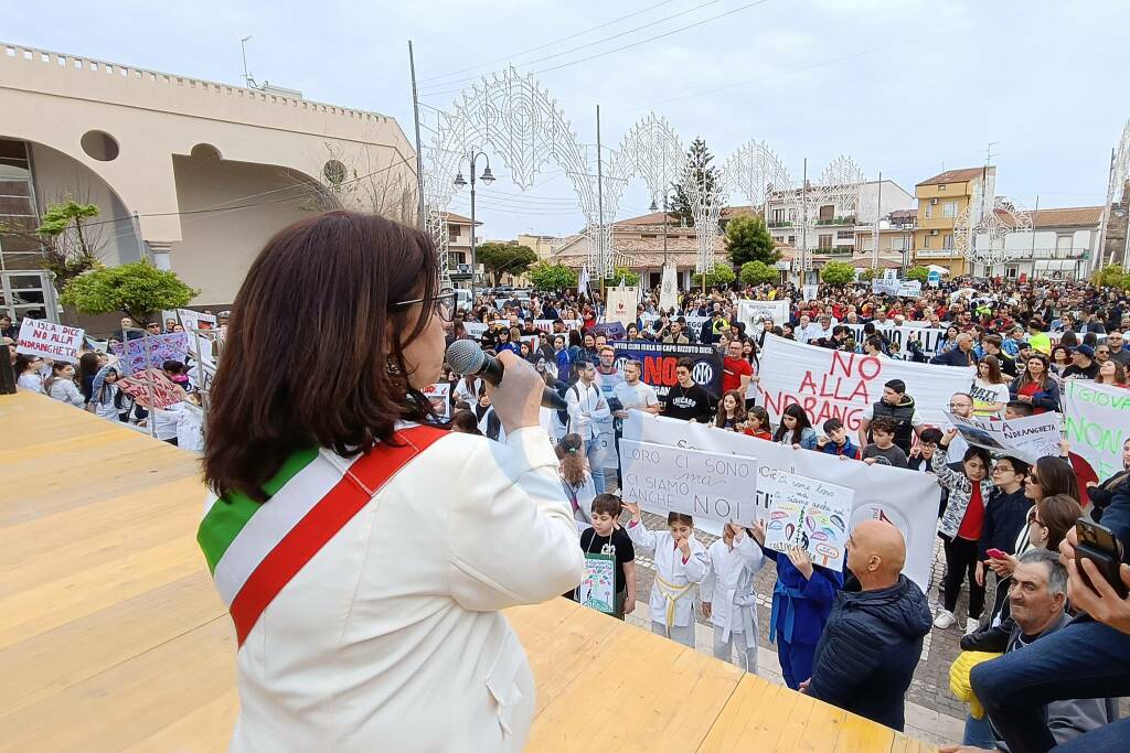 Corteo antimafia Isola Capo RIzzuto