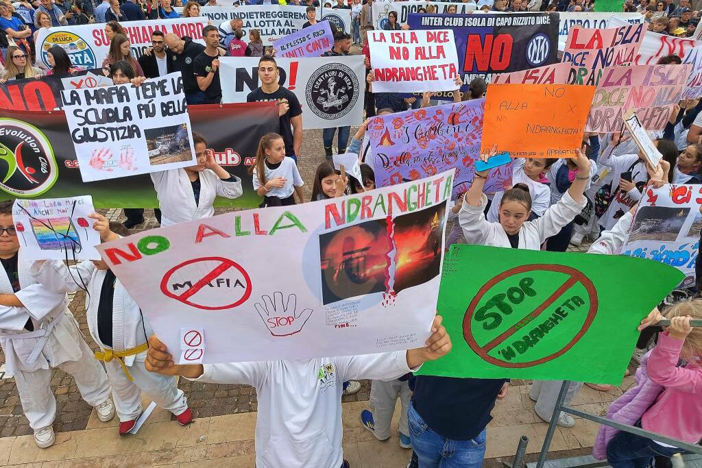 Corteo antimafia Isola Capo RIzzuto