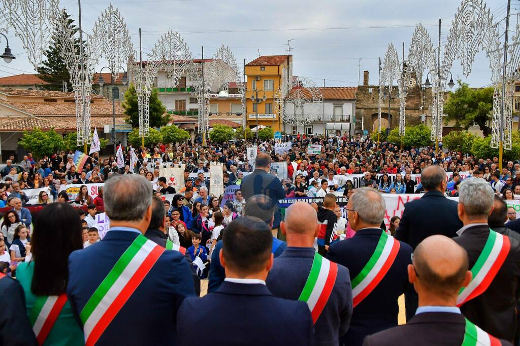 Corteo antimafia Isola Capo RIzzuto