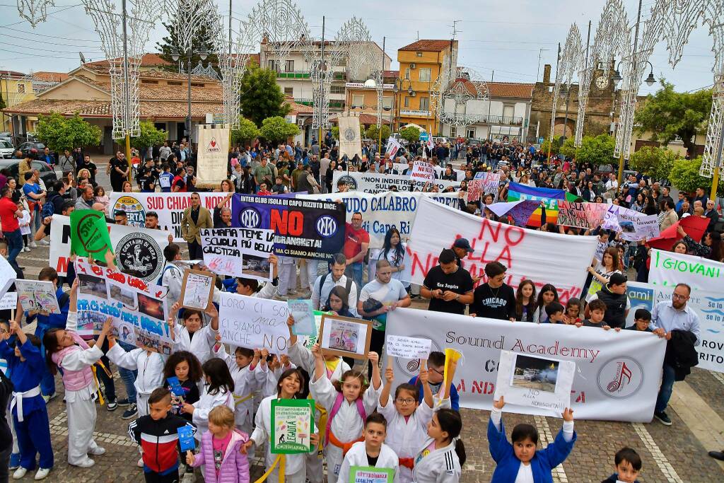 Corteo antimafia Isola Capo RIzzuto