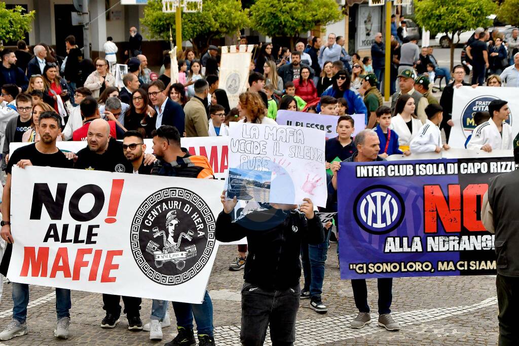 Corteo antimafia Isola Capo RIzzuto