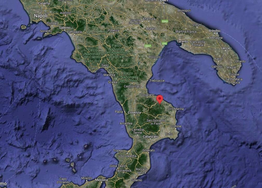 mappa terremoto