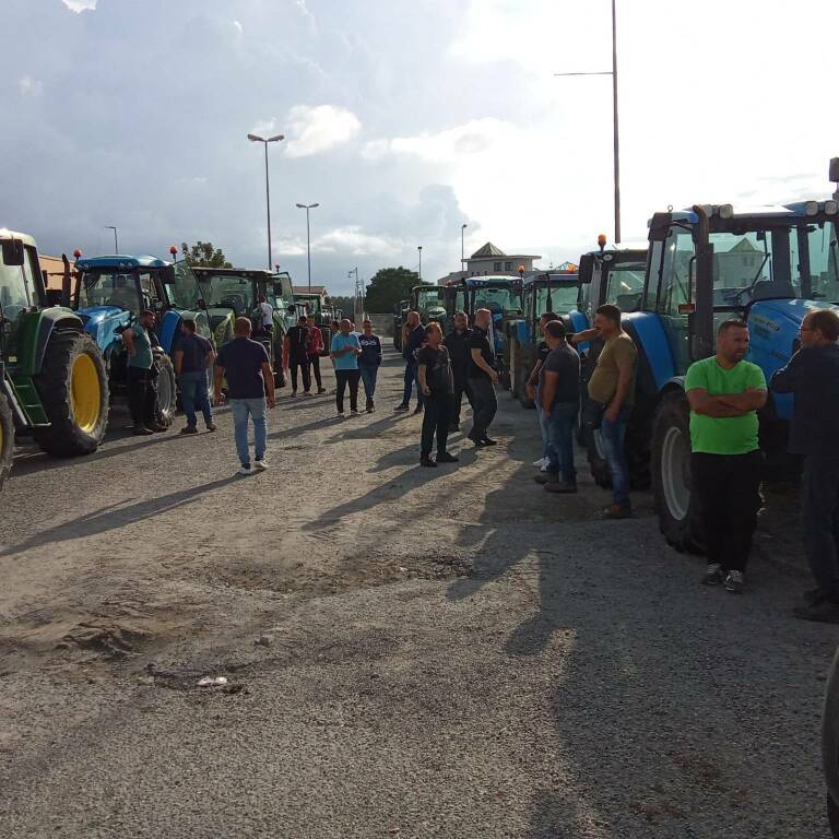 Protesta agricoltori Isola Capo Rizzuto